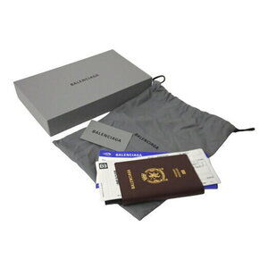 Balenciaga Passport Long Wallet White Black Blue